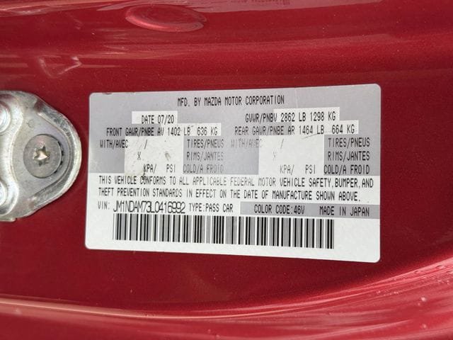Used 2020 MAZDA MX-5 Miata RF Grand Touring RWD image 33