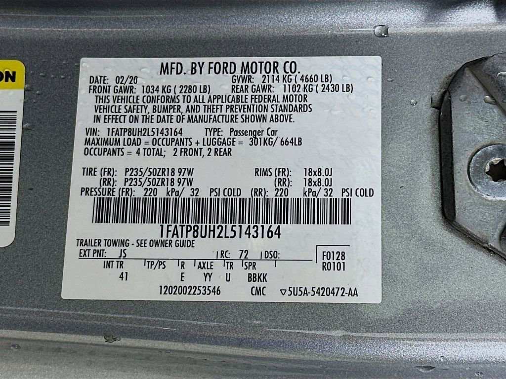 Used 2020 Ford Mustang Premium RWD image 37