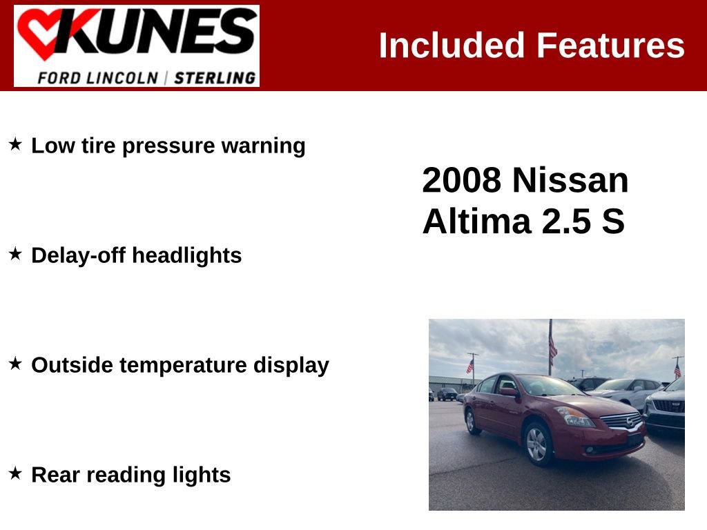 Used 2008 Nissan Altima 2.5 S w/ Emergency Aid Pkg image 2