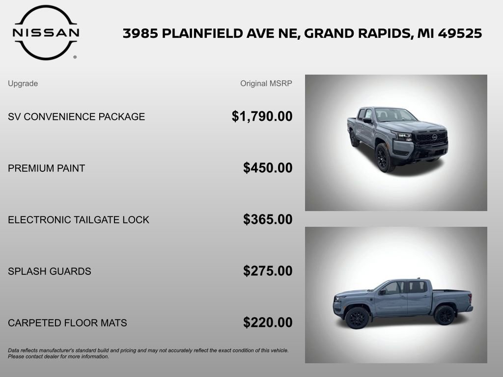 New 2026 Nissan Frontier SV w/ SV Convenience Package image 6