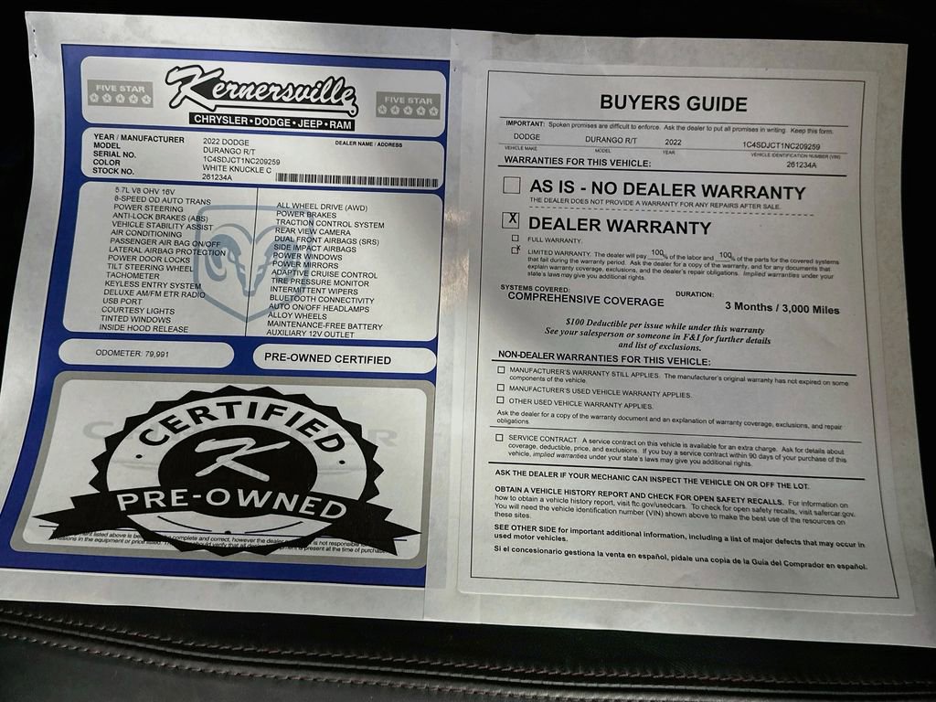Used 2022 Dodge Durango R/T AWD/4WD image 37