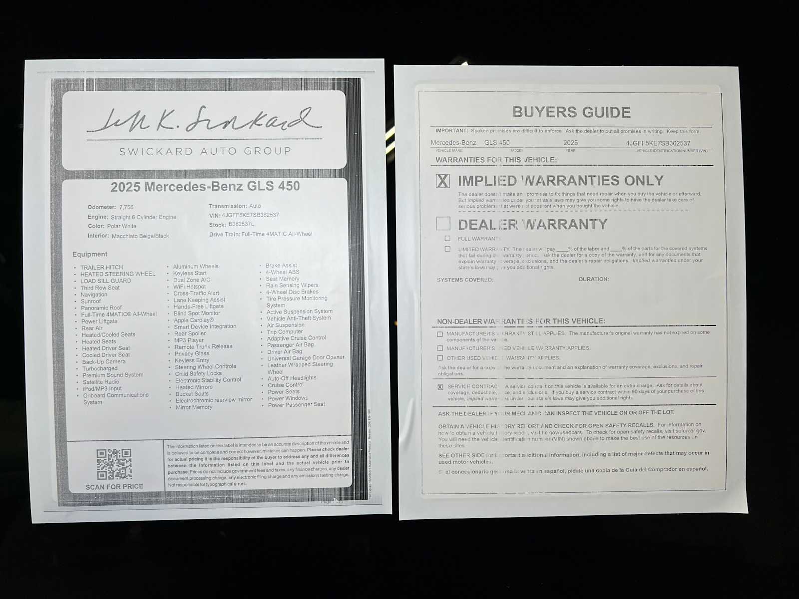 Used 2025 Mercedes-Benz GLS 450 4MATIC image 42