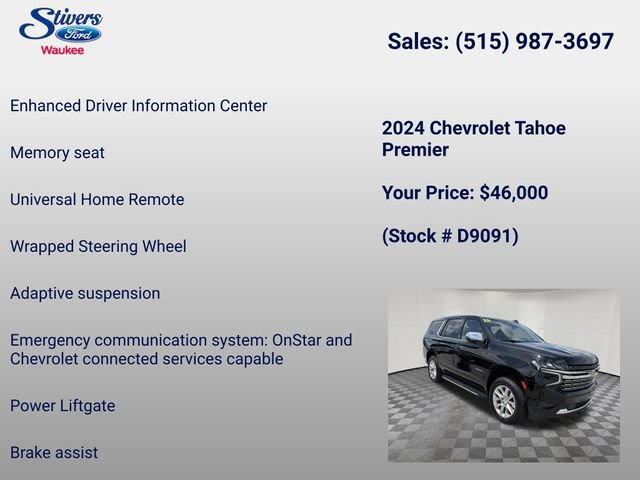 Used 2024 Chevrolet Tahoe Premier AWD/4WD image 40