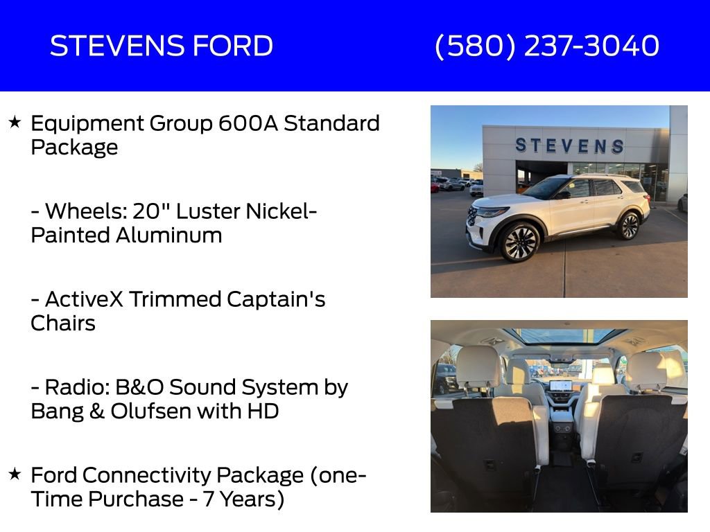 New 2026 Ford Explorer Platinum w/ LUX Leather Package image 12