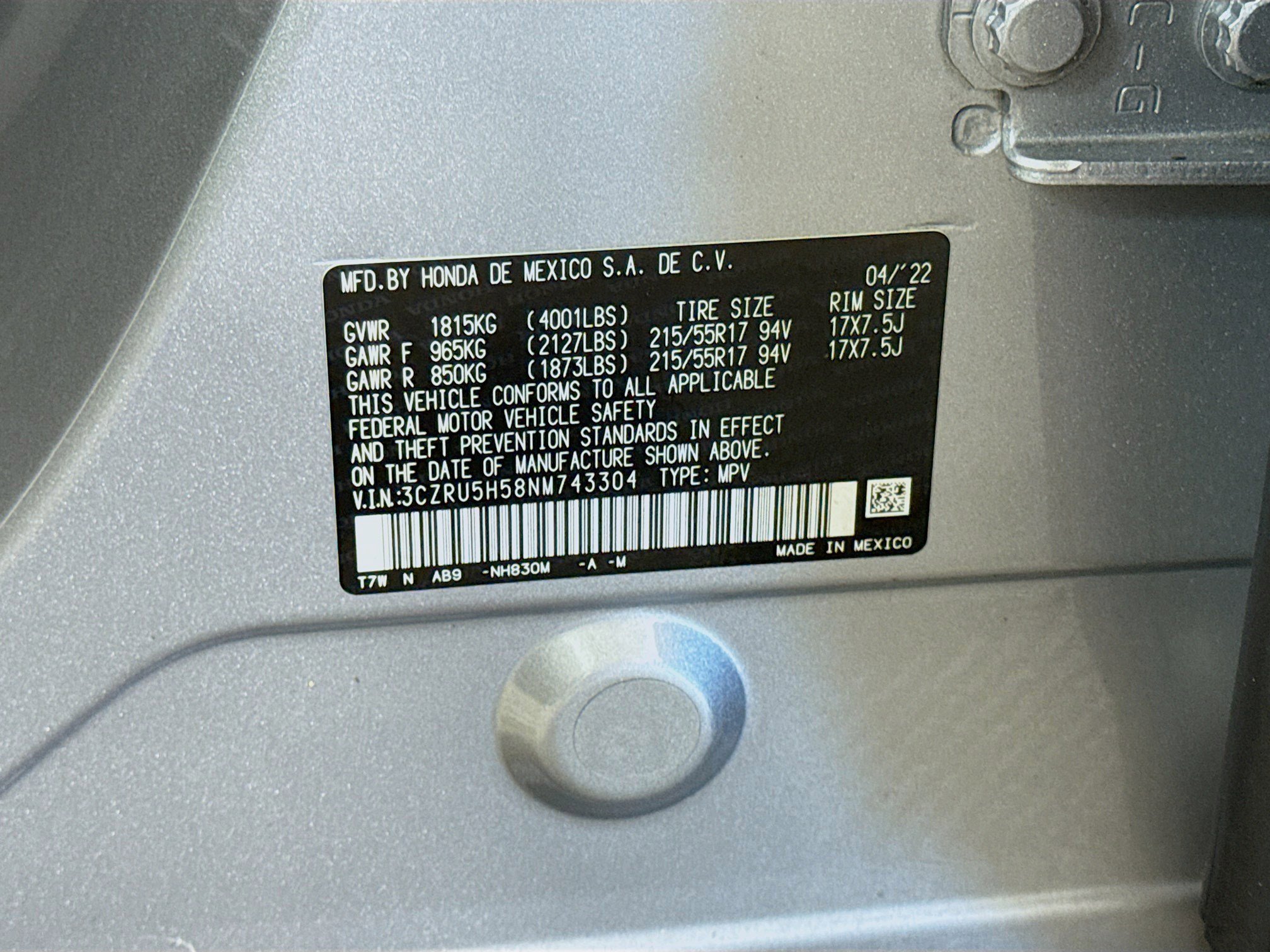 Used 2022 Honda HR-V EX image 41