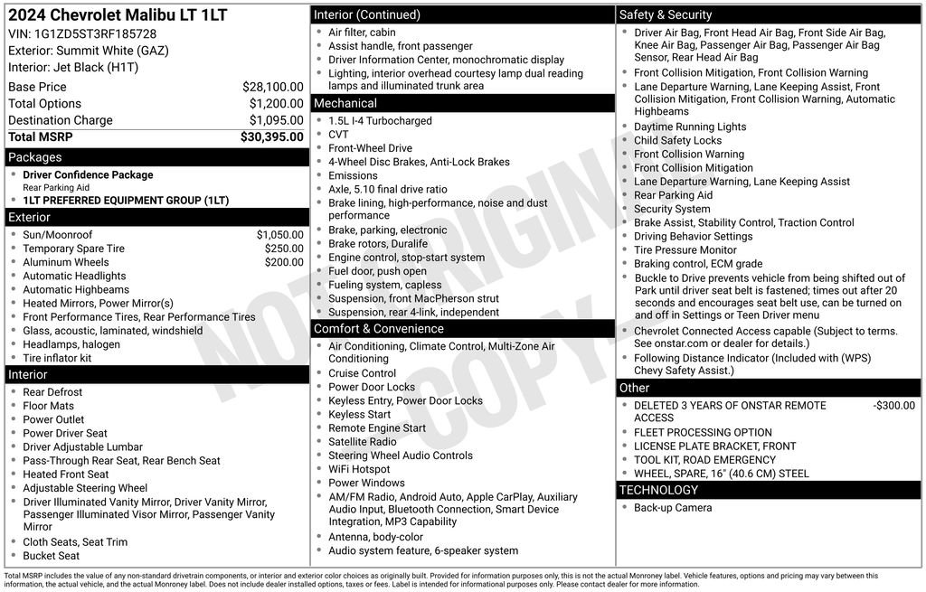 Used 2024 Chevrolet Malibu LT FWD image 3