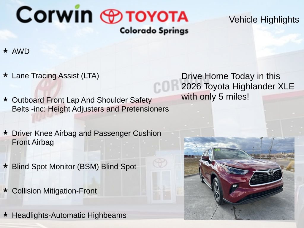 Used 2026 Toyota Highlander XLE image 7