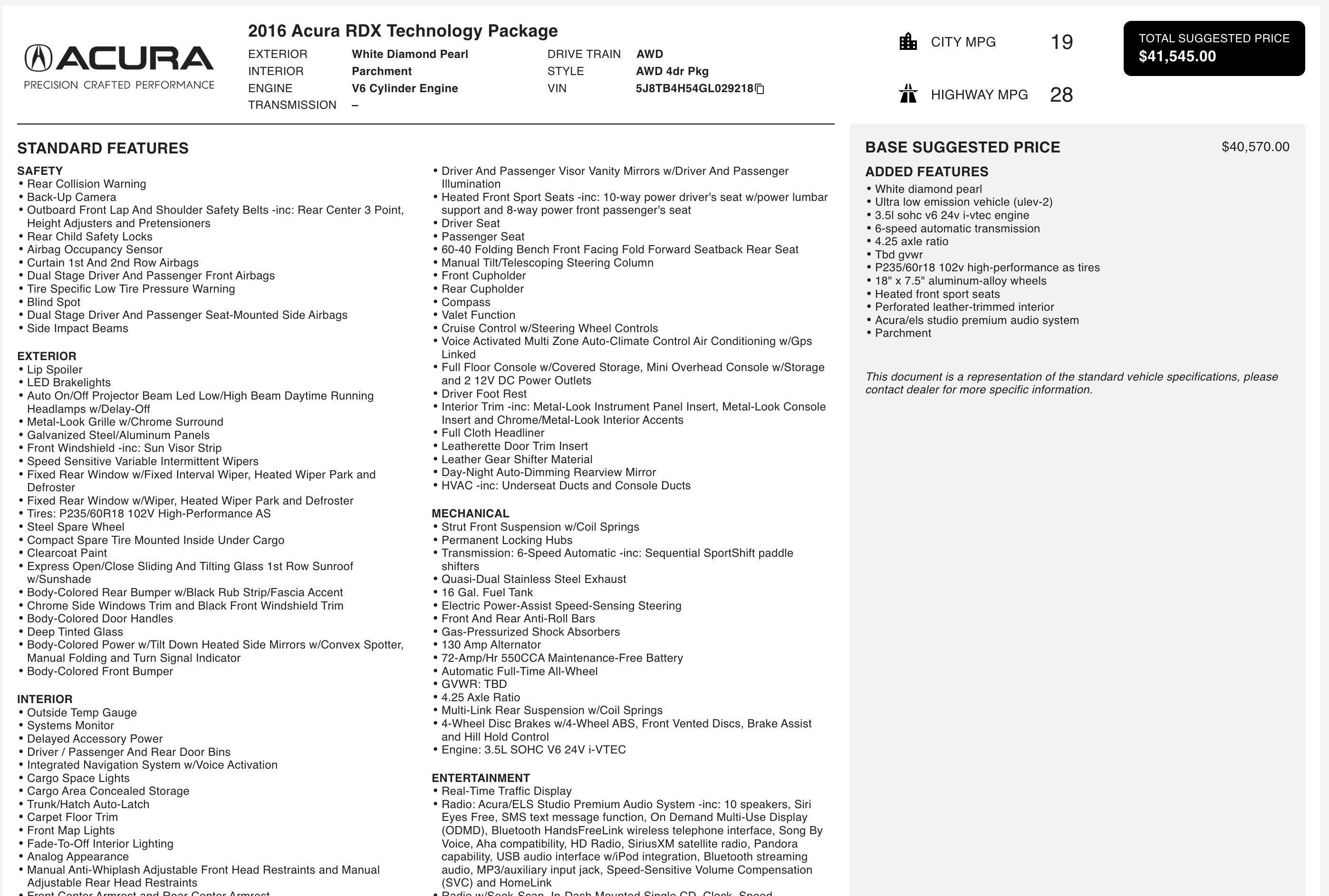 Used 2016 Acura RDX w/ Technology Package image 5