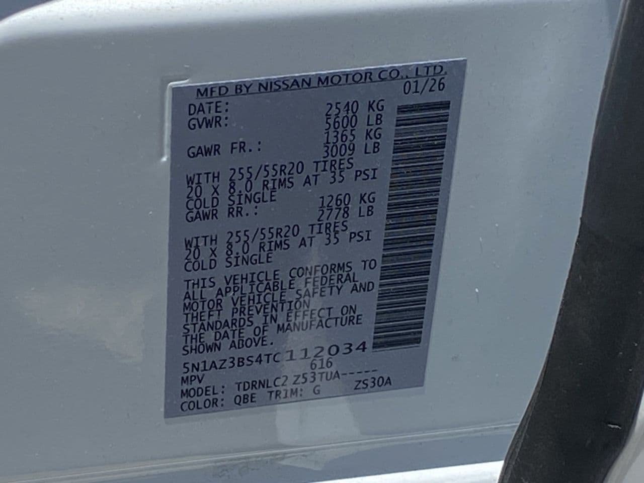 Certified 2026 Nissan Murano SV AWD/4WD image 12