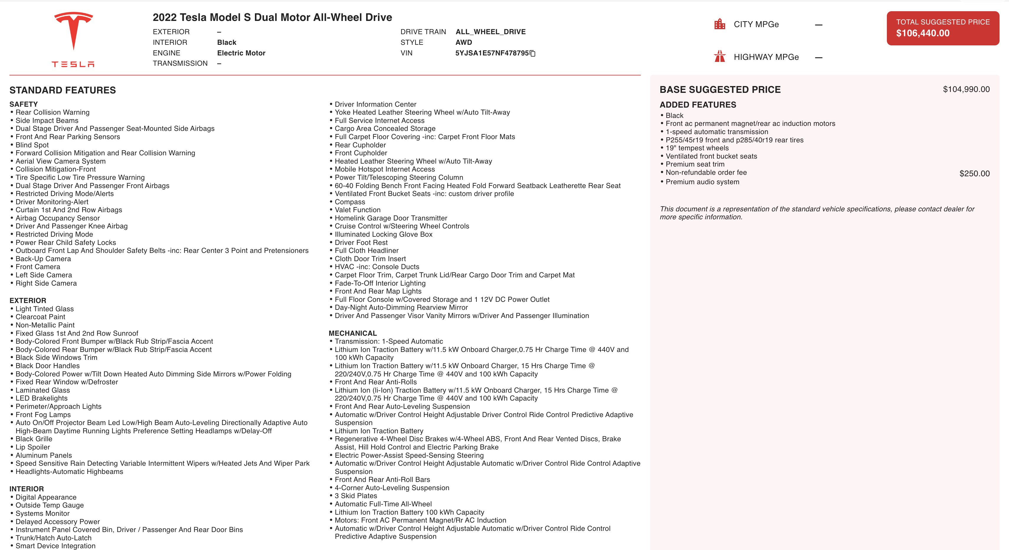 Used 2022 Tesla Model S image 2