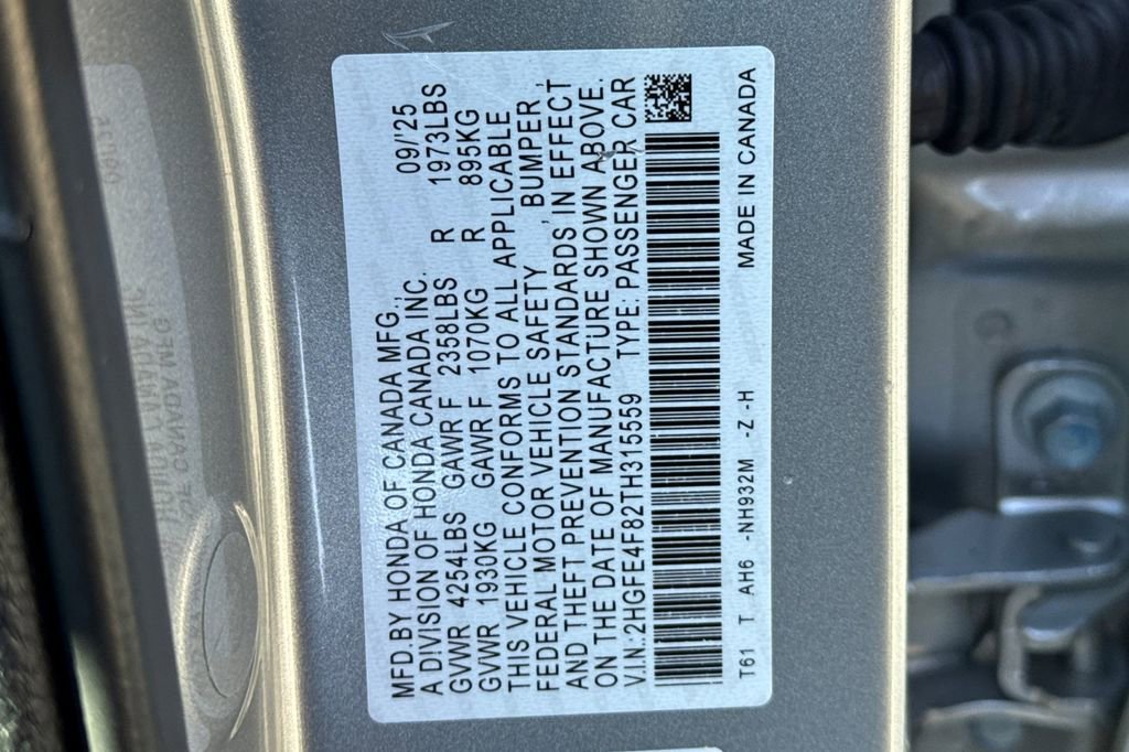 Certified 2026 Honda Civic Sport image 34