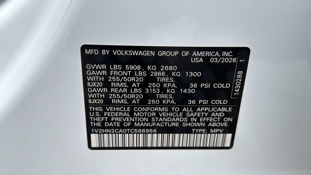 New 2026 Volkswagen Atlas SE AWD/4WD image 30