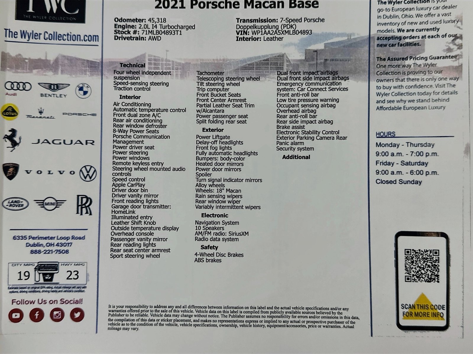 Used 2021 Porsche Macan AWD/4WD image 49