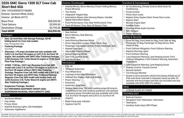 New 2026 GMC Sierra 1500 SLT image 27