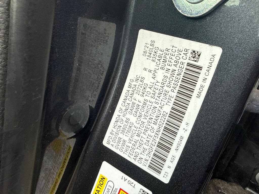 Used 2022 Honda Civic Sport image 22