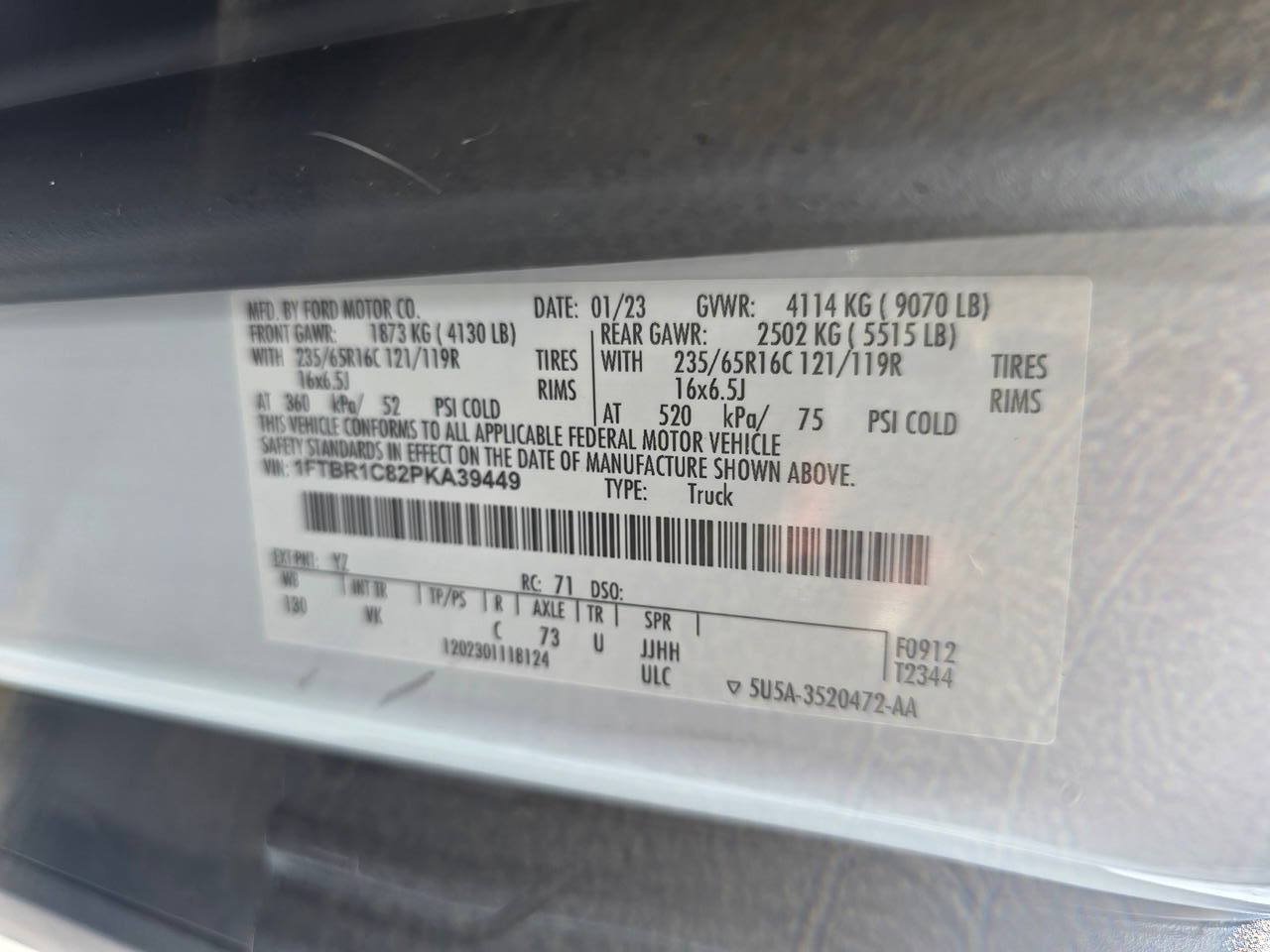 Used 2023 Ford Transit 250 Medium Roof w/ Load Area Protection Package RWD image 23