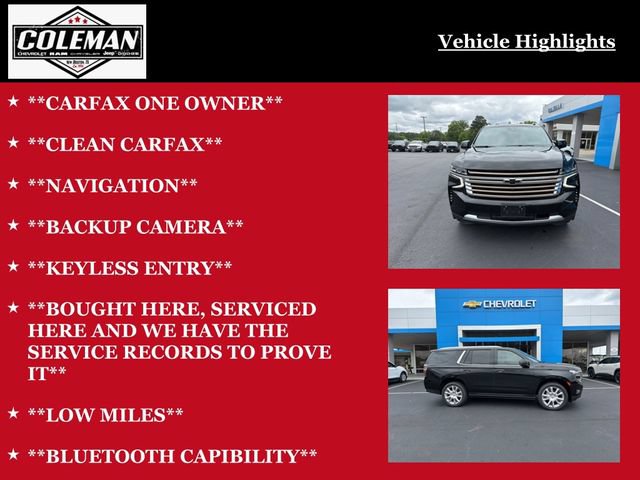 Used 2024 Chevrolet Tahoe High Country w/ Premium Package RWD image 6