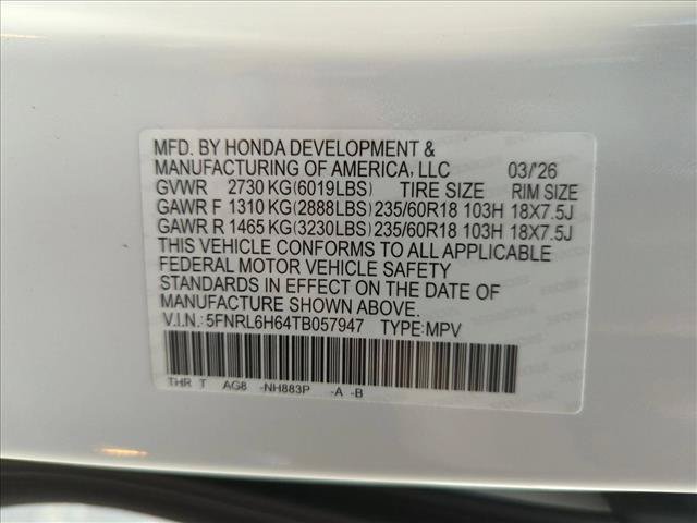 Certified 2026 Honda Odyssey EX-L image 17
