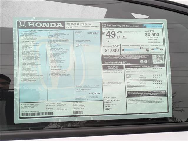 New 2026 Honda Civic Sport Touring image 18