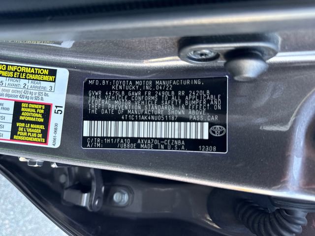 Used 2022 Toyota Camry LE FWD image 29