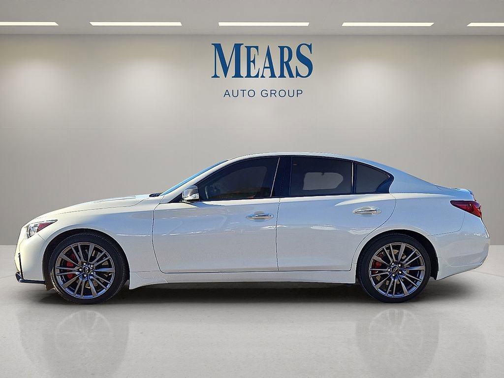 Used 2023 INFINITI Q50 Red Sport 400 w/ Carbon Fiber Package image 2