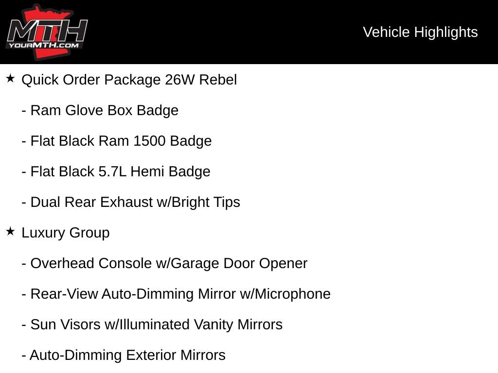 Used 2016 RAM 1500 Rebel w/ Luxury Group AWD/4WD image 5