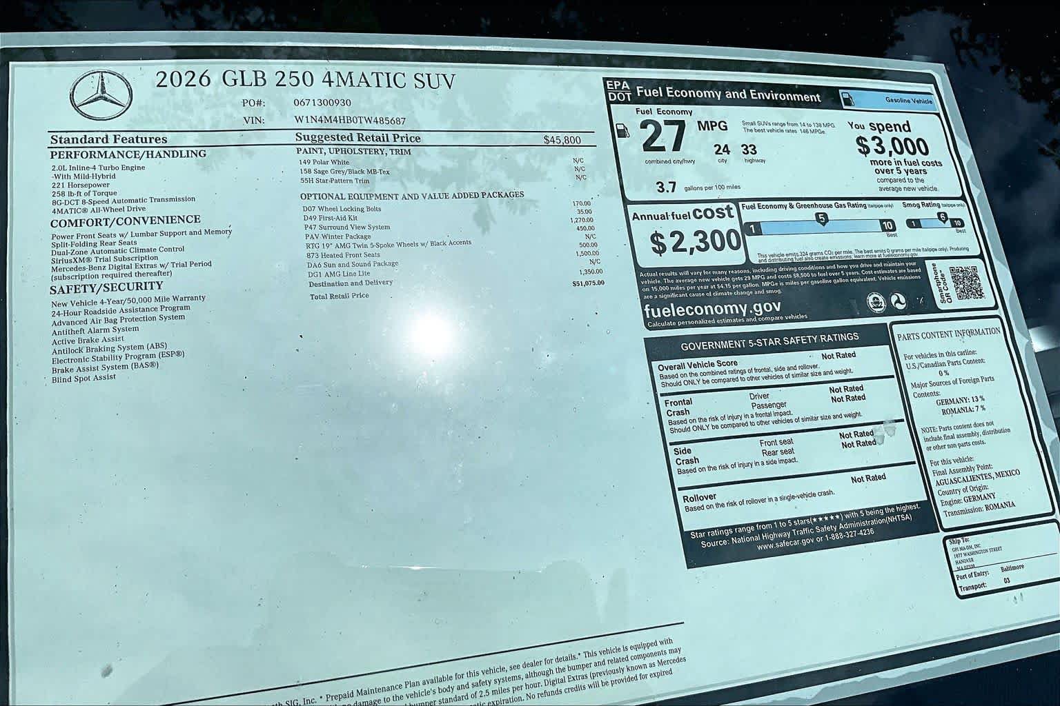 New 2026 Mercedes-Benz GLB 250 4MATIC image 16