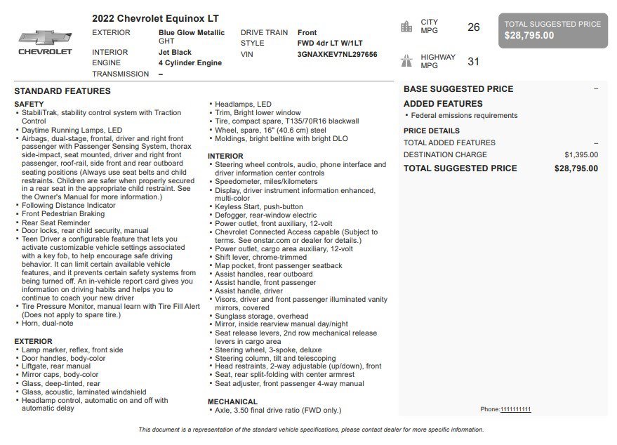 Certified 2022 Chevrolet Equinox LT FWD image 33