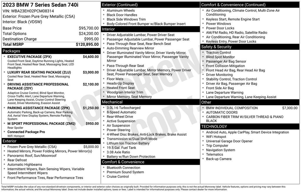 Used 2023 BMW 740i w/ Executive Package image 17