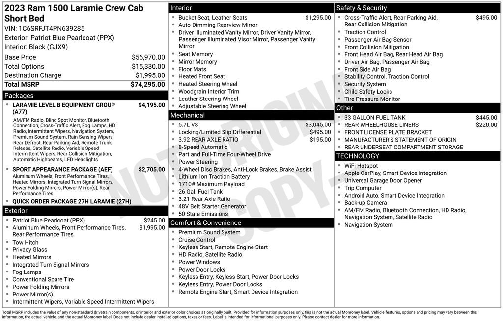 Used 2023 RAM 1500 Laramie image 43
