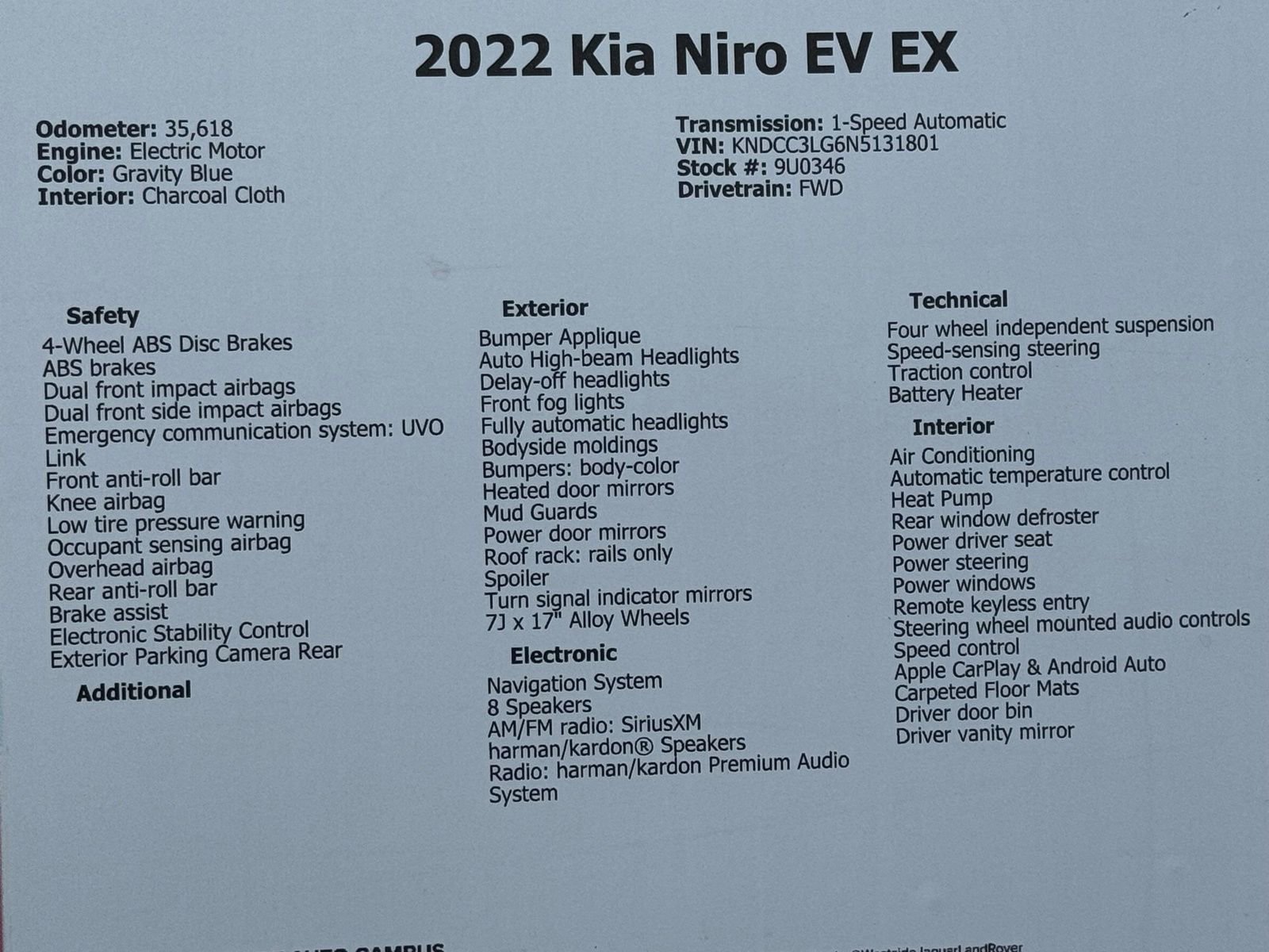 Used 2022 Kia Niro EX w/ Cold Weather Package image 61