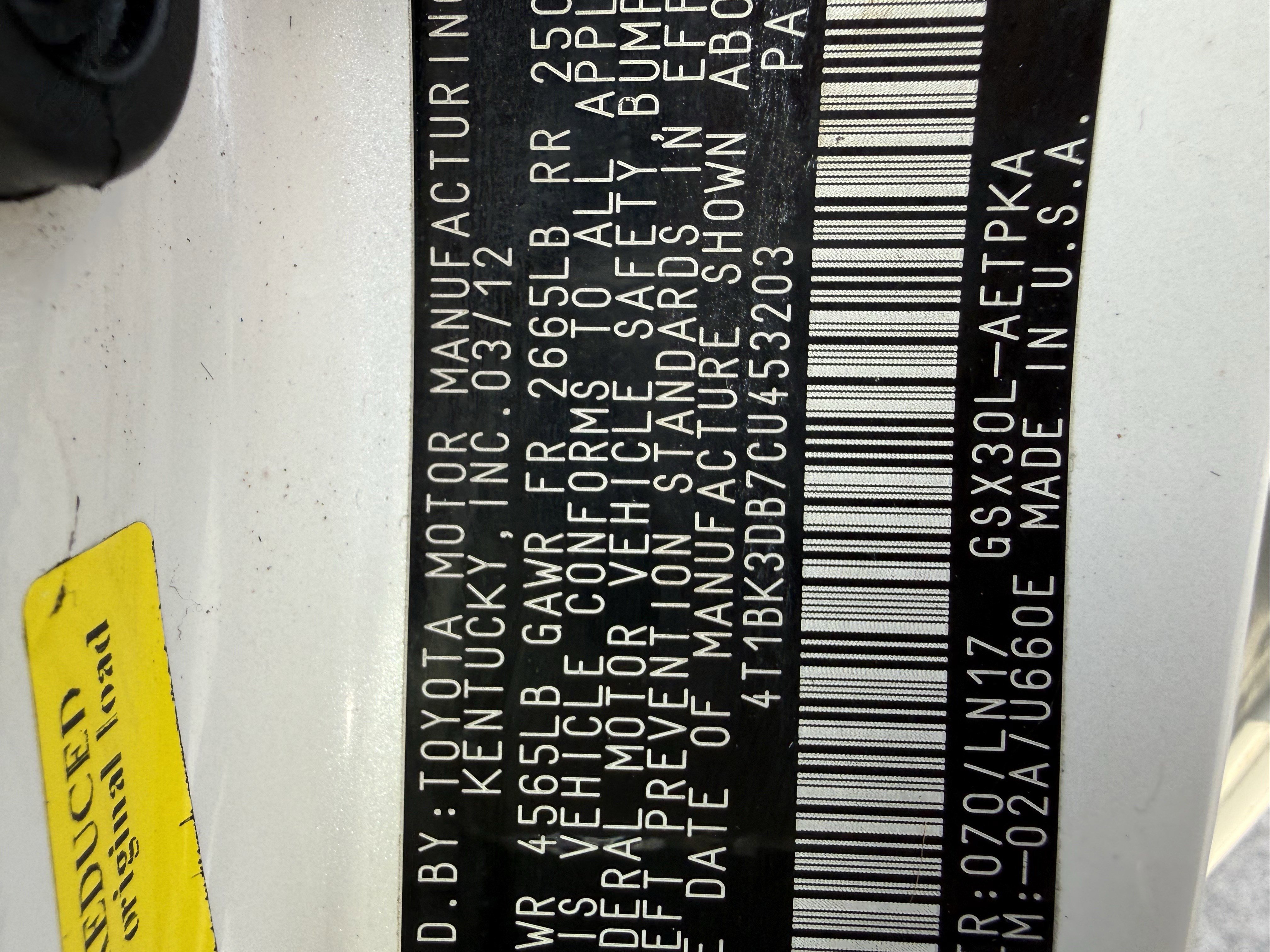 Used 2012 Toyota Avalon Limited image 37