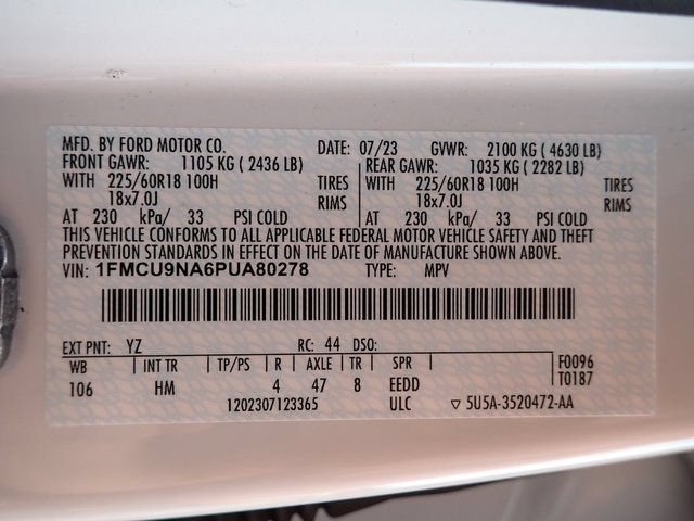 Used 2023 Ford Escape ST-Line Select w/ Tech Pack #2 AWD/4WD image 23