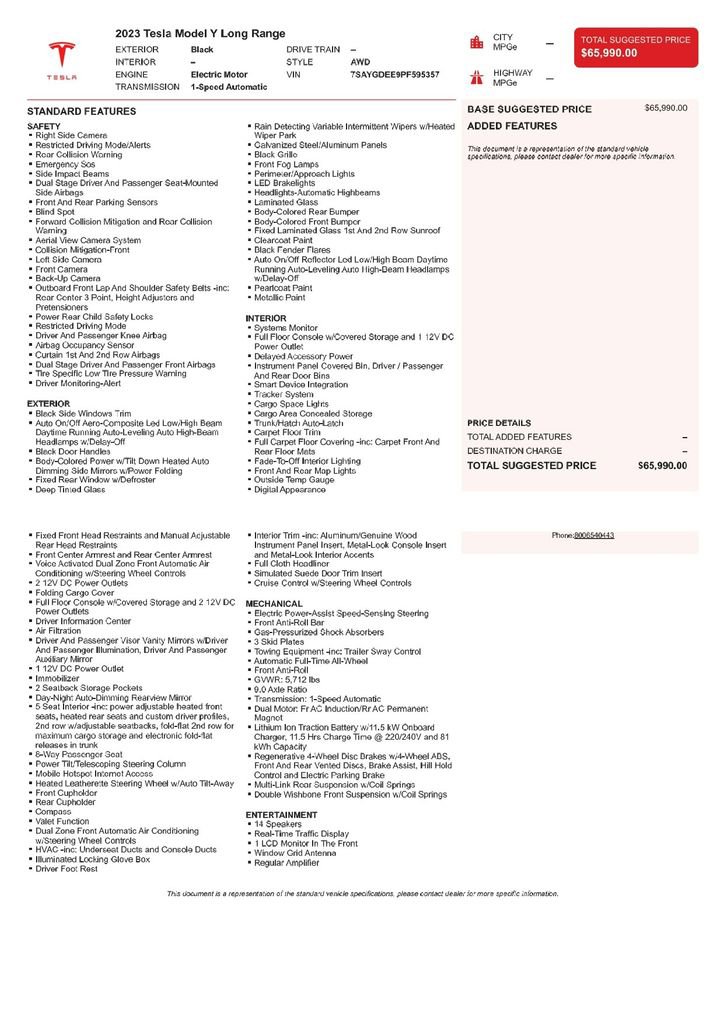Used 2023 Tesla Model Y Long Range image 3
