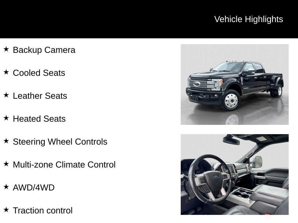 Certified 2019 Ford F450 Platinum w/ Platinum Ultimate Package AWD/4WD image 11