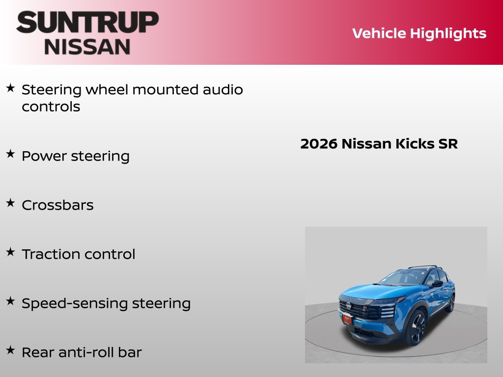 Certified 2026 Nissan Kicks SR w/ SR Premium Package FWD image 16