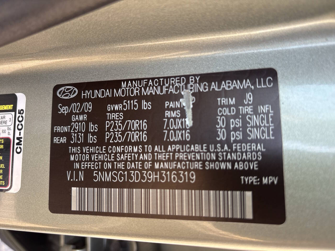 Used 2009 Hyundai Santa Fe GLS FWD image 34