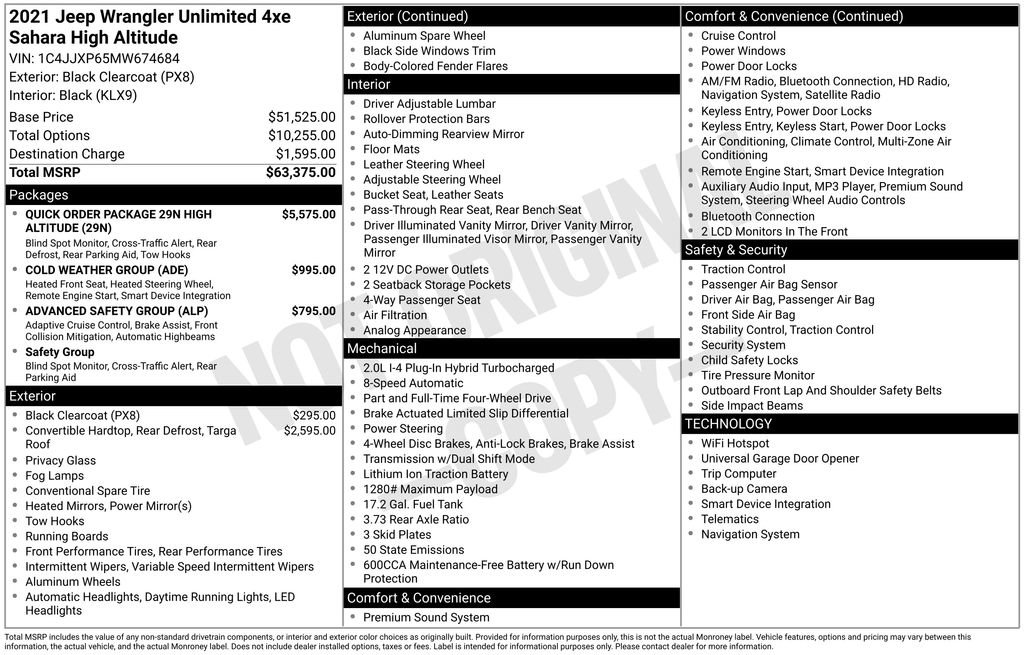 Used 2021 Jeep Wrangler Unlimited Sahara image 15