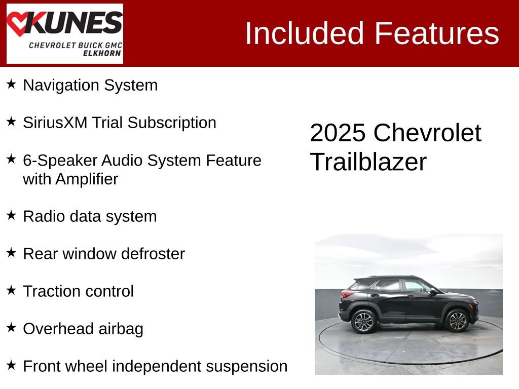 Used 2025 Chevrolet TrailBlazer LT w/ Driver Confidence Package image 3