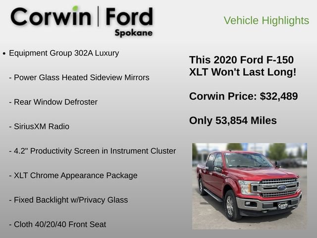 Used 2020 Ford F150 XLT w/ Equipment Group 302A Luxury AWD/4WD image 6