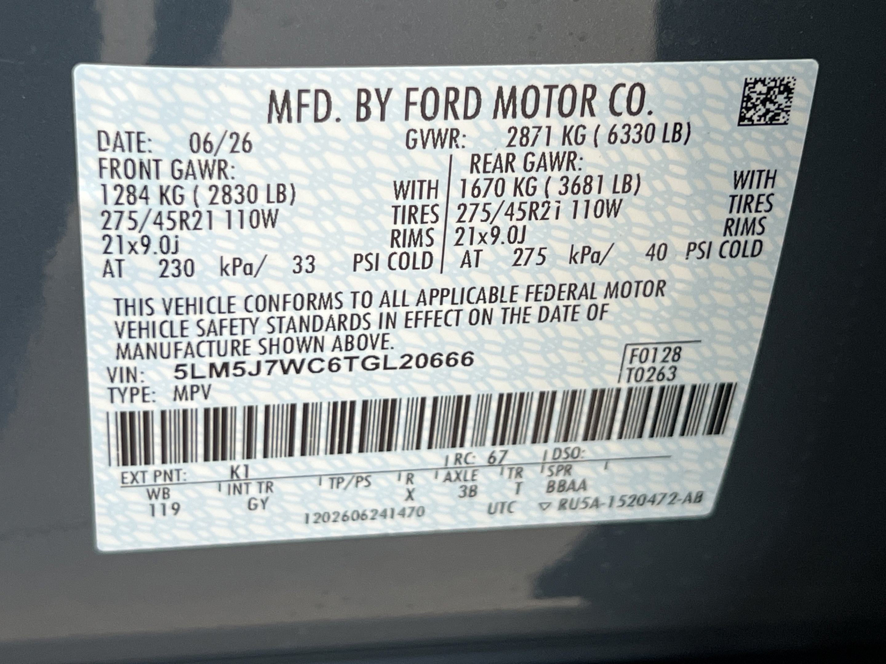 New 2026 Lincoln Aviator Reserve w/ Illumination Package RWD image 27