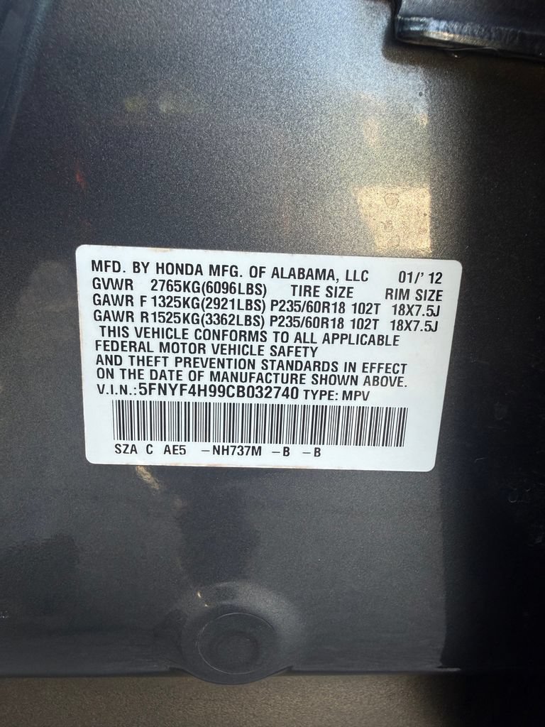 Used 2012 Honda Pilot Touring image 39