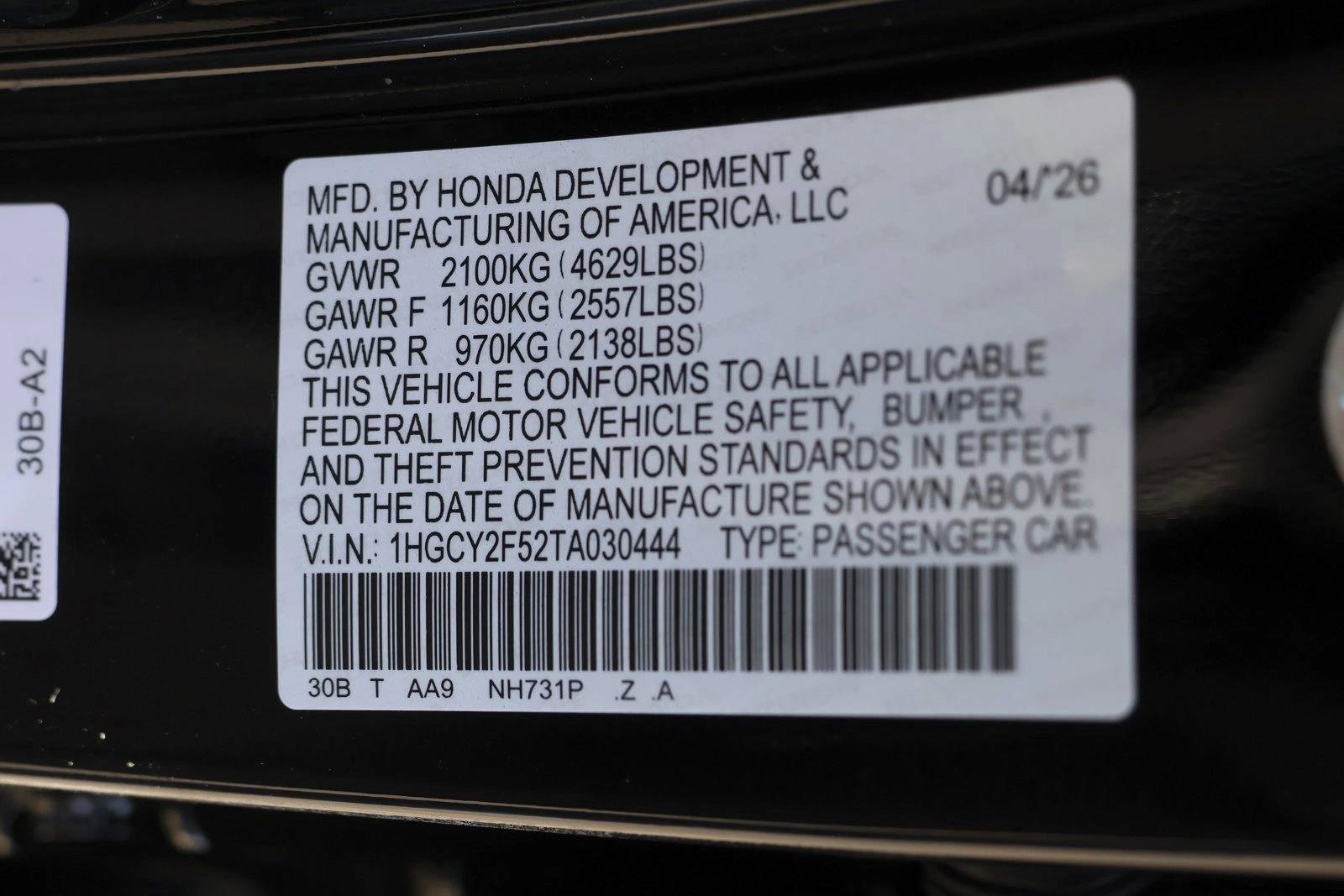 New 2026 Honda Accord Sport image 24