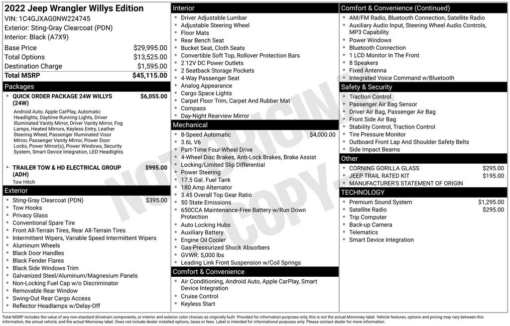 Used 2022 Jeep Wrangler Willys image 33