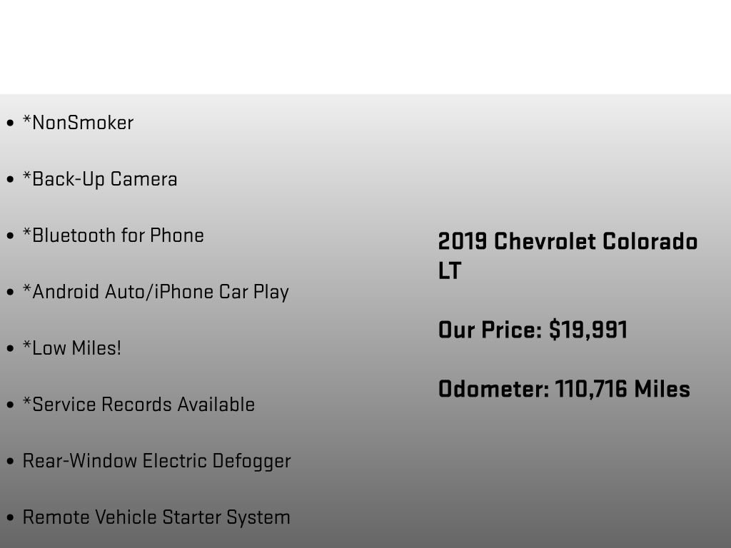 Used 2019 Chevrolet Colorado LT w/ LT Convenience Package AWD/4WD image 12
