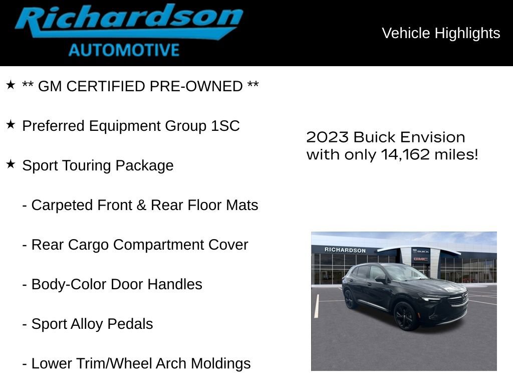 Used 2023 Buick Envision Preferred w/ Sport Touring Package image 12