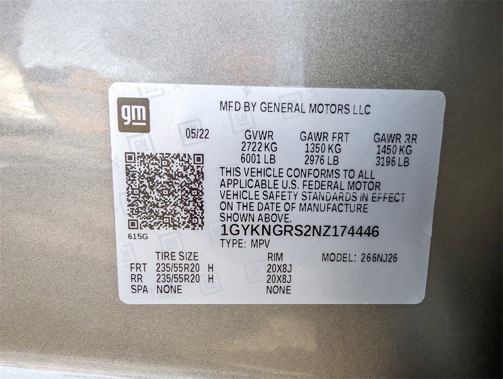 Used 2022 Cadillac XT5 Sportv w/ LPO, ONYX Package image 33