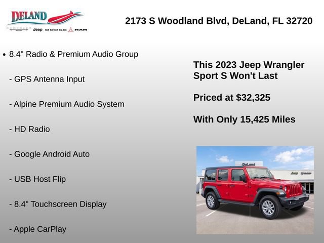 Used 2023 Jeep Wrangler Unlimited Sport AWD/4WD image 24