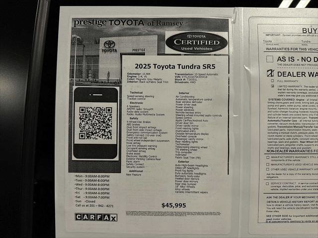 Certified 2025 Toyota Tundra SR5 image 13