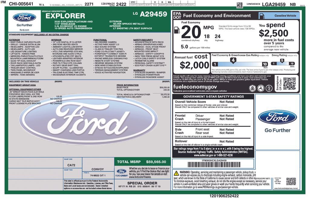 Used 2020 Ford Explorer Platinum AWD/4WD image 11
